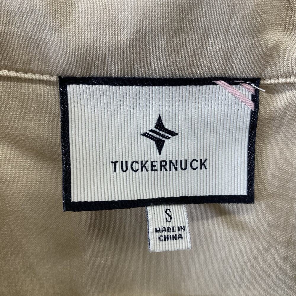 Tuckernuck Khaki Scottie shirt Beige Utility Safari Popover Top Pockets Boxy S - Picture 3 of 10